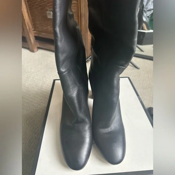 Zara Faux Leather Boots Size 41 - Picture 2 of 7